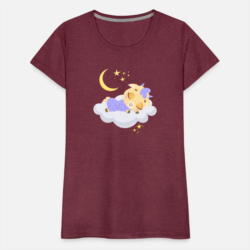 cute goat sleeping in cloud