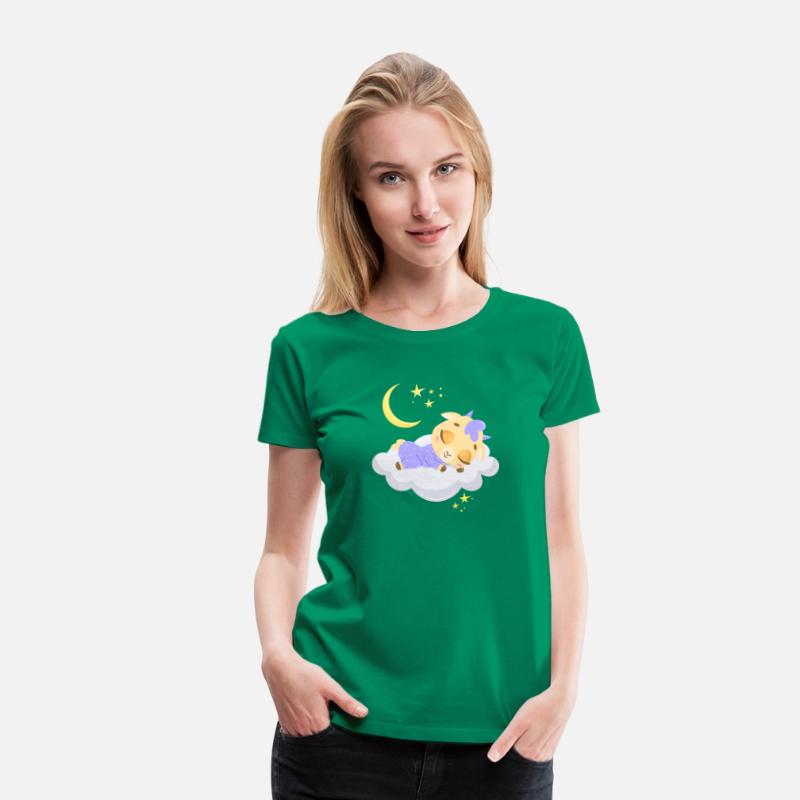 cute goat sleeping in cloud