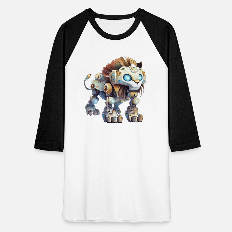 Cute Robot Lion Design for T-shirt and Sticker