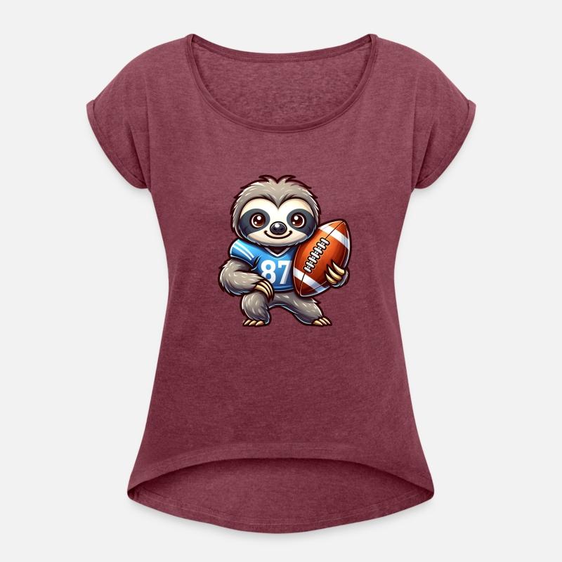 Cute Sloth Quarterback American Football Team
