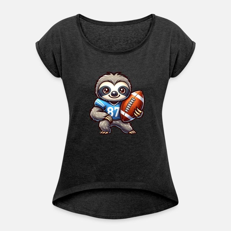 Cute Sloth Quarterback American Football Team