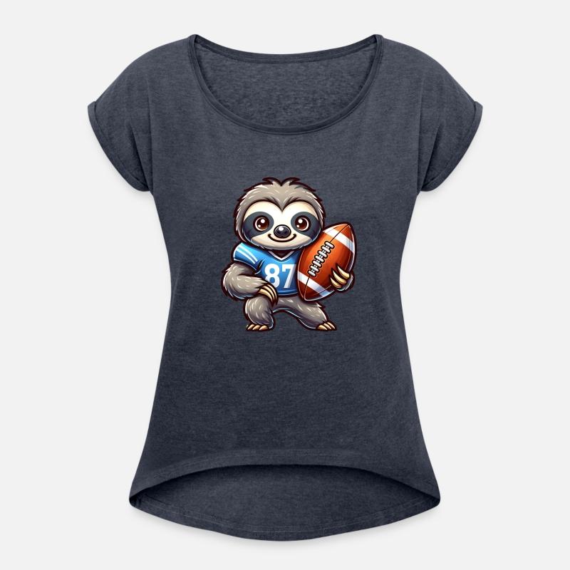 Cute Sloth Quarterback American Football Team