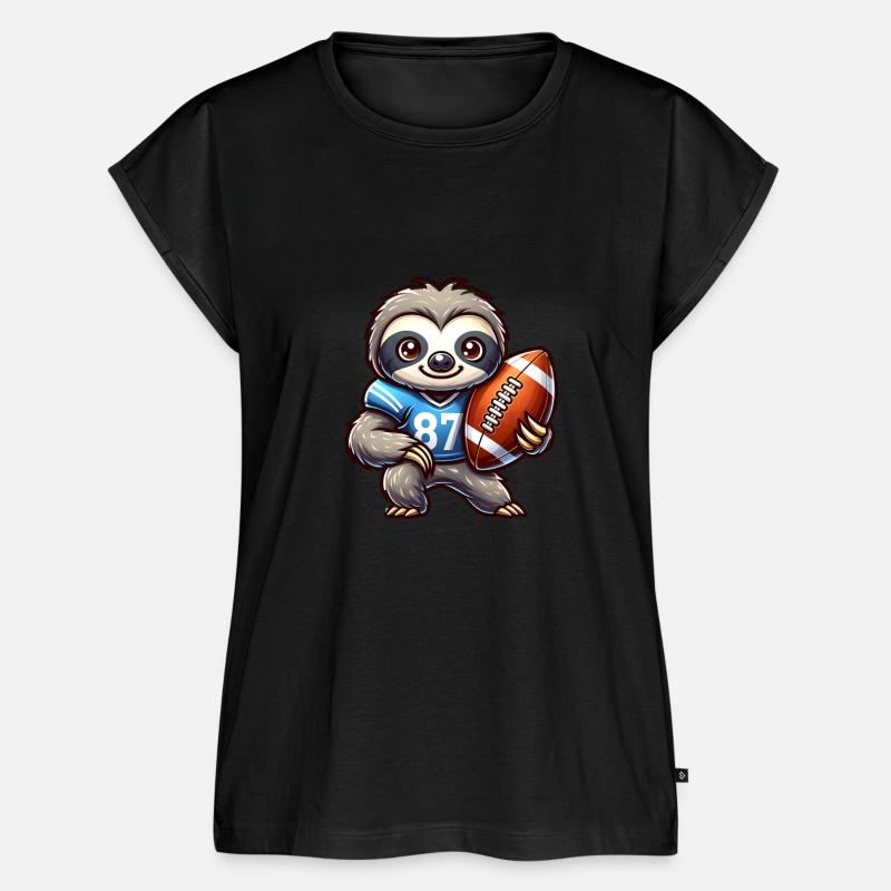 Cute Sloth Quarterback American Football Team