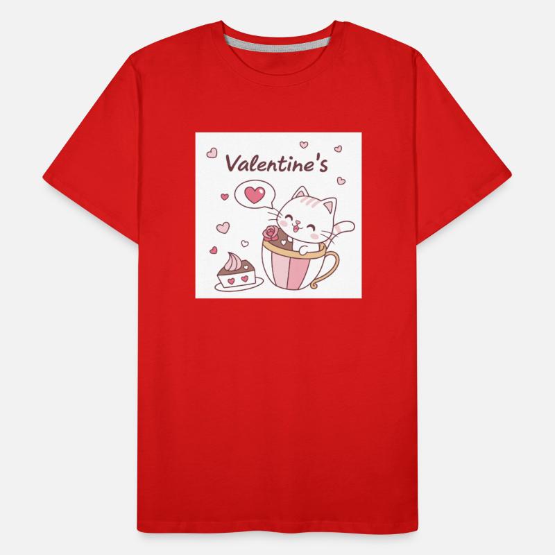 Cute Valentine's Cat in Tea Cup