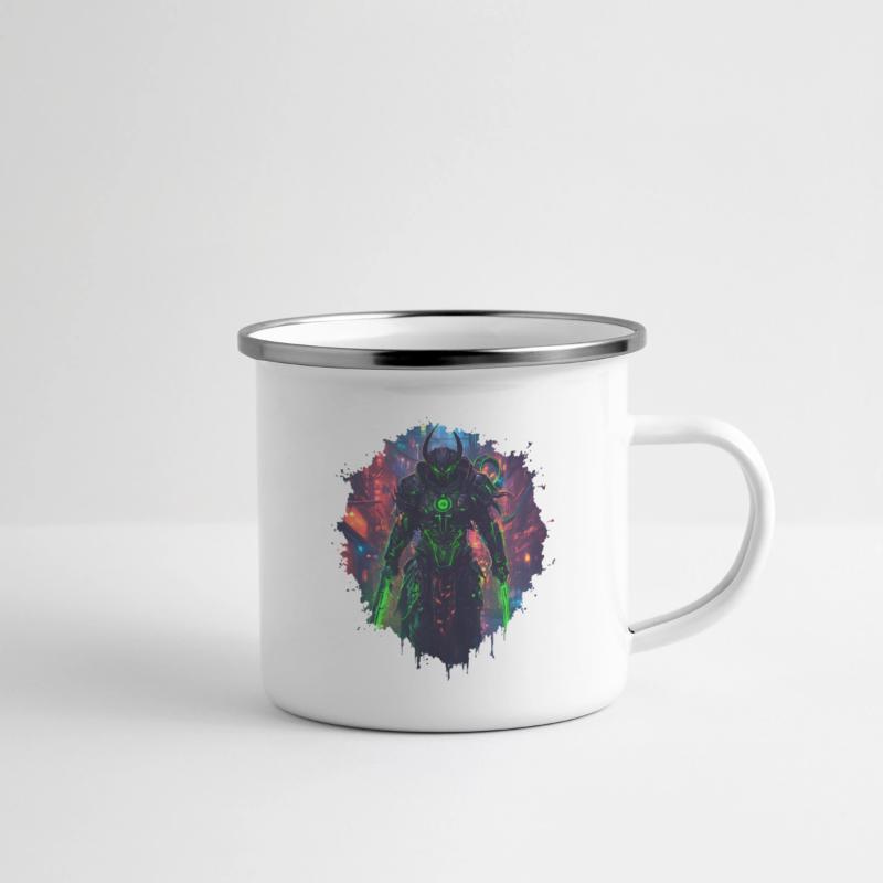 Dark Sci-fi Warrior Figure With Energy Blades