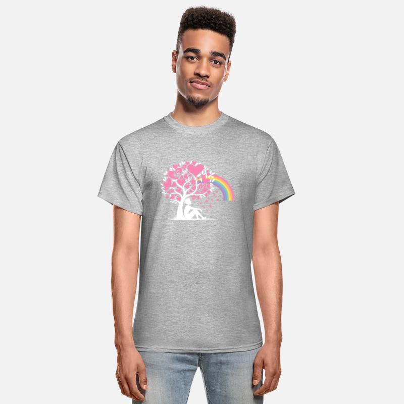 Daydreamer Thinker Tree Rainbow Hearts Design