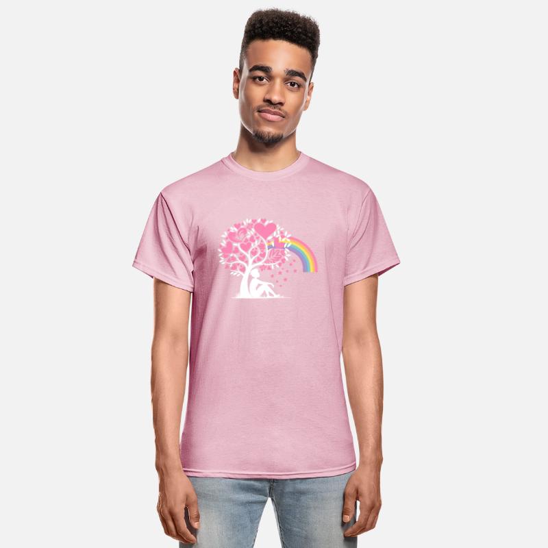 Daydreamer Thinker Tree Rainbow Hearts Design