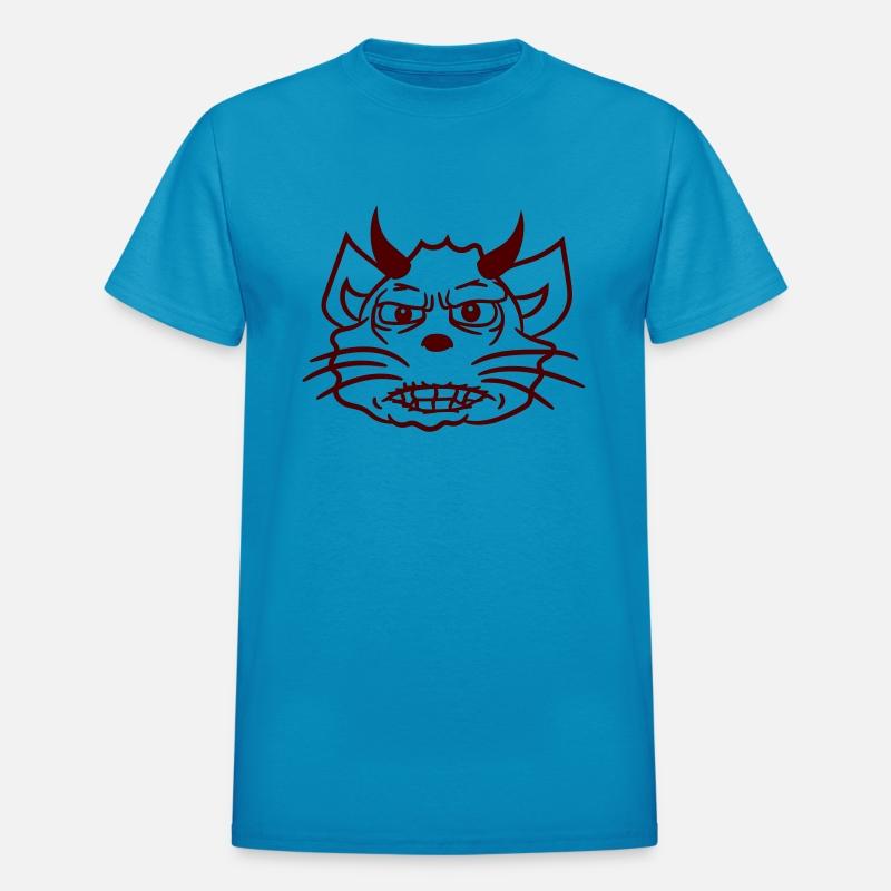 Demon Monster Cat Halloween Fun Horror Devil Horns