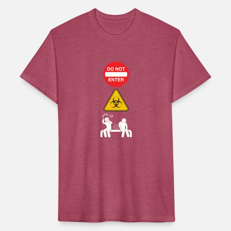Do Not Enter Warning Sign Funny Graphic Tee, Bioha