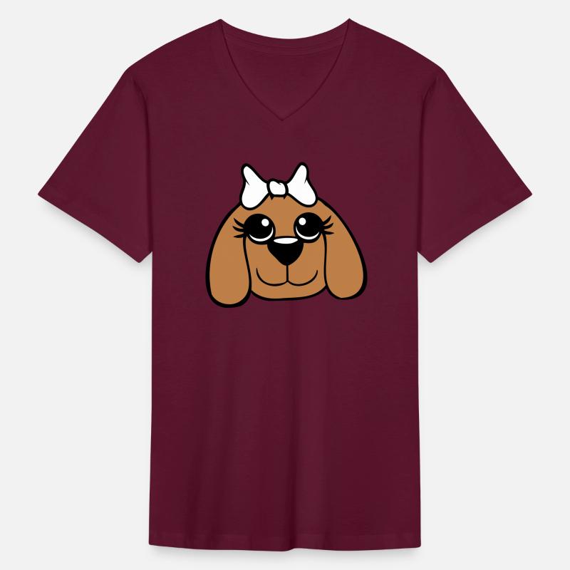 Dog Face Girl Pretty Bow Female Woman Happy Cute