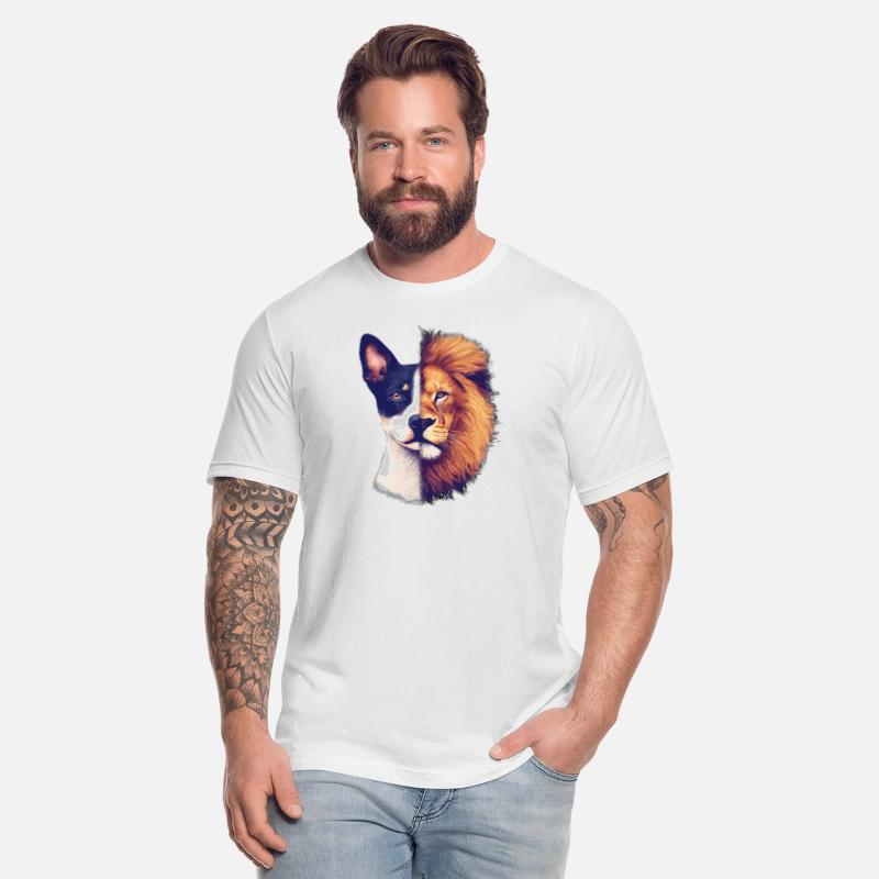 dog half Lion animal art