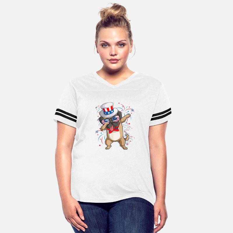 Dog Patriotic, Dabbing Pug Dog Dance 4th of July