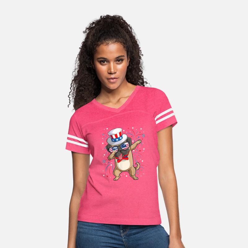 Dog Patriotic, Dabbing Pug Dog Dance 4th of July