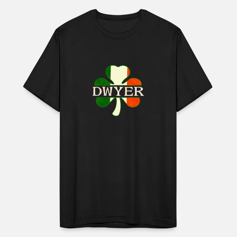 Dwyer Irish Surname Ireland Flag Shamrock