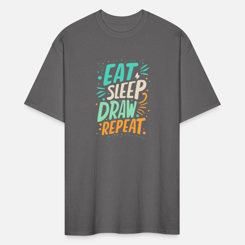 Eat Sleep Draw Repeat Funny Paint Sketching Drawin