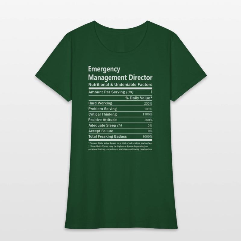Emergency Management Director T Shirt - Nutritiona