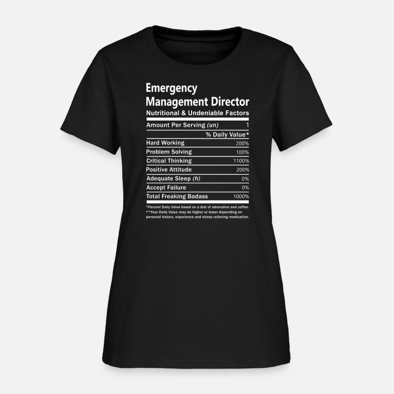 Emergency Management Director T Shirt - Nutritiona