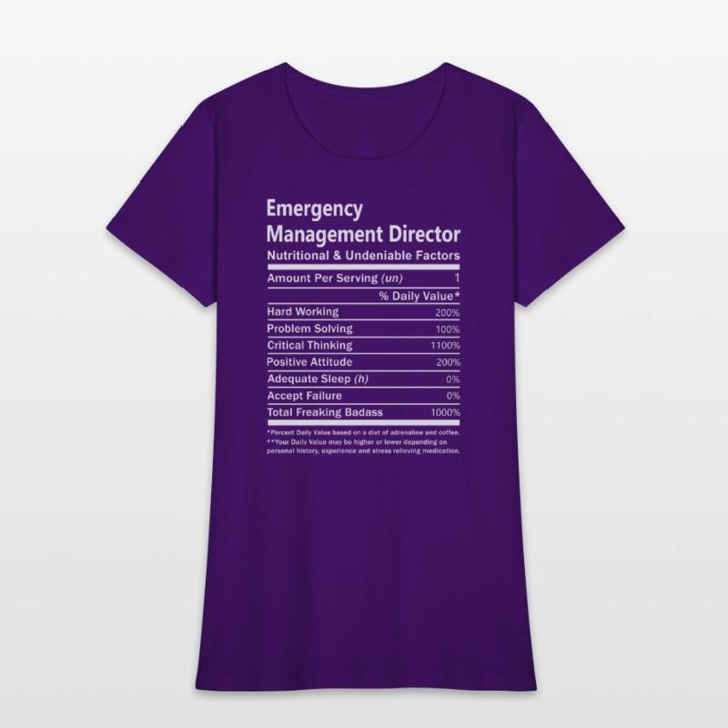 Emergency Management Director T Shirt - Nutritiona