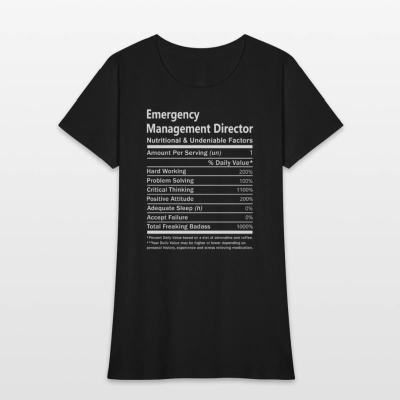 Emergency Management Director T Shirt - Nutritiona