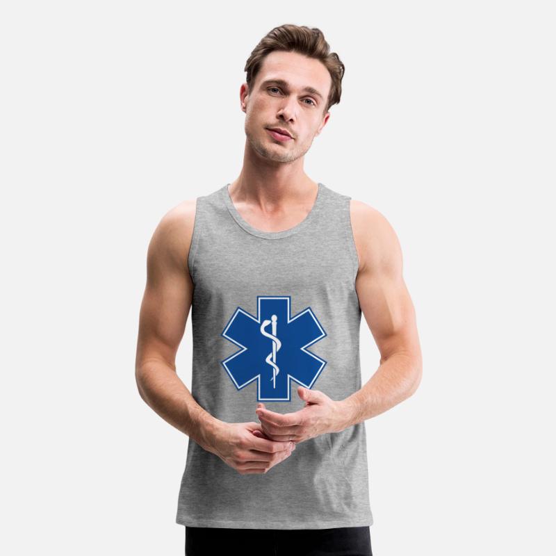 EMT Health Care Rod of Asclepius Medical Symbol