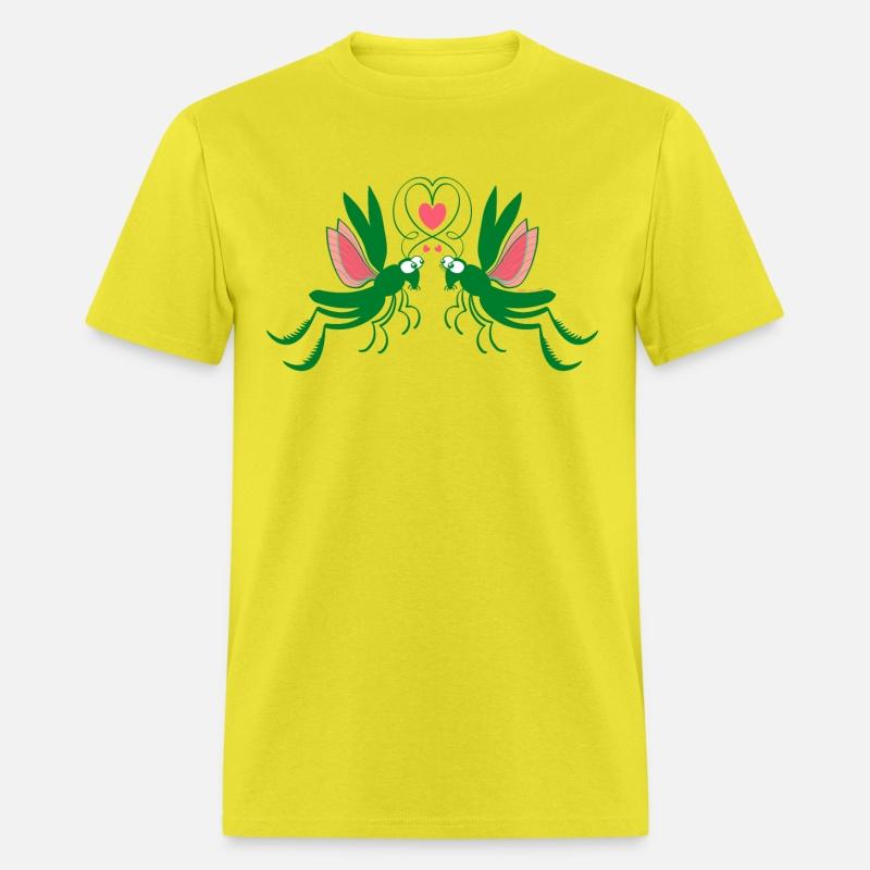 Enthusiastic grasshoppers madly falling in love