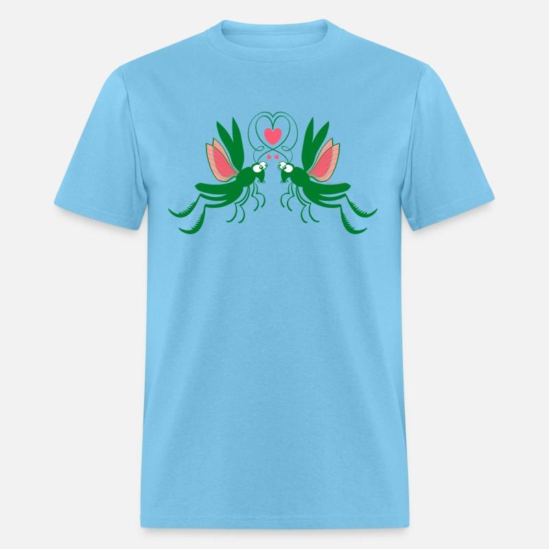 Enthusiastic grasshoppers madly falling in love