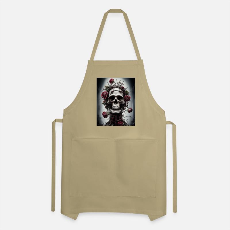 Ethereal Skull with Rose Crown