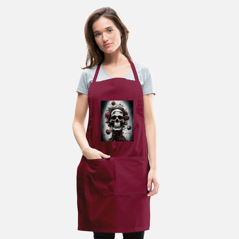 Ethereal Skull with Rose Crown