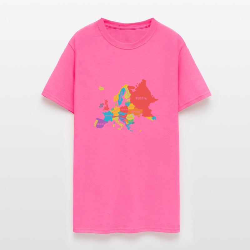 Europe Map with Country Names Geography