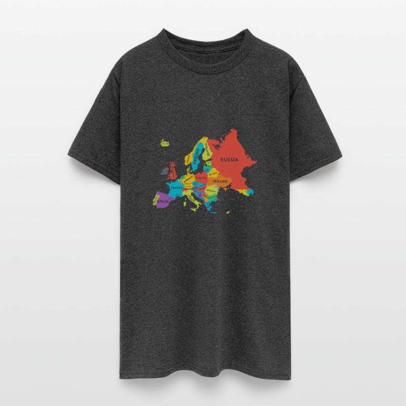 Europe Map with Country Names Geography