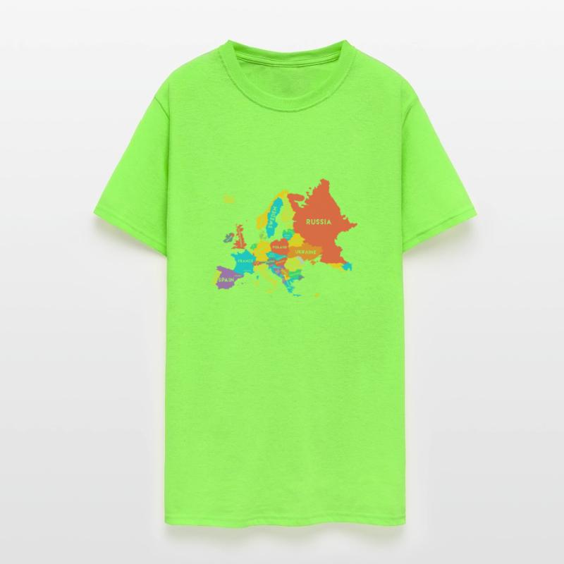 Europe Map with Country Names Geography