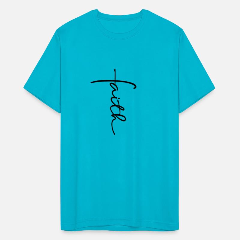 FAITH CROSS SCRIPT QUOTES SAYINGS T-SHIRTS & GIFTS