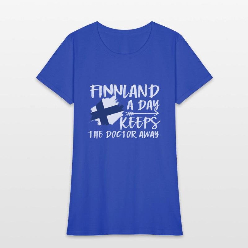 Finnland A Day Keeps The Doctor Away Flag Holiday