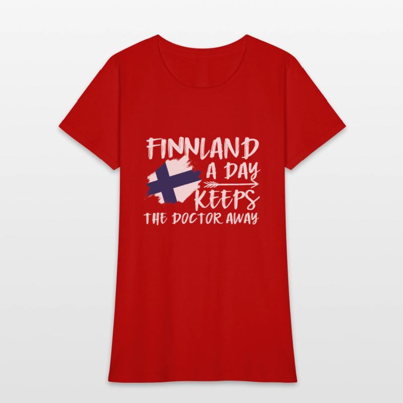 Finnland A Day Keeps The Doctor Away Flag Holiday