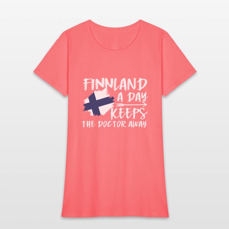 Finnland A Day Keeps The Doctor Away Flag Holiday