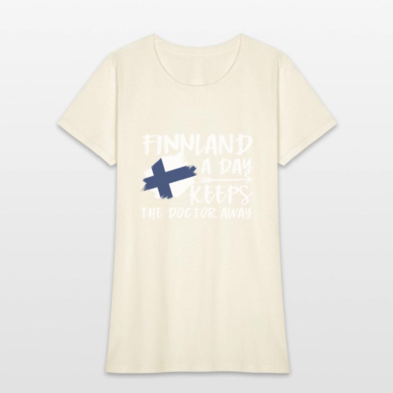 Finnland A Day Keeps The Doctor Away Flag Holiday