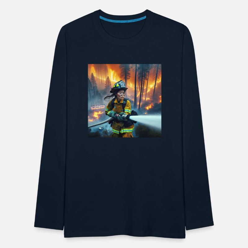 Firefighter in Forest