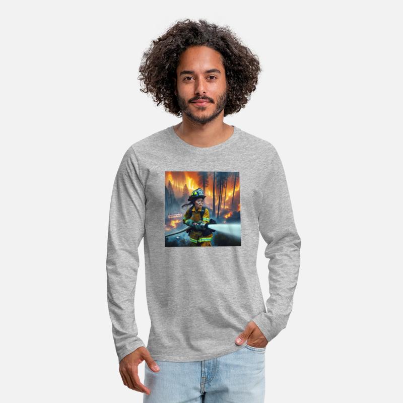 Firefighter in Forest