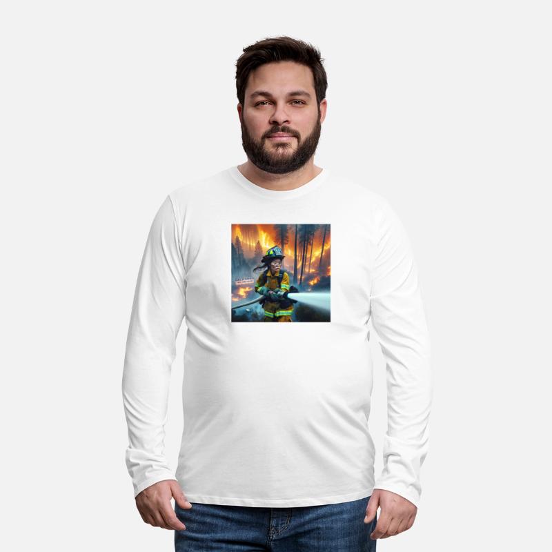 Firefighter in Forest