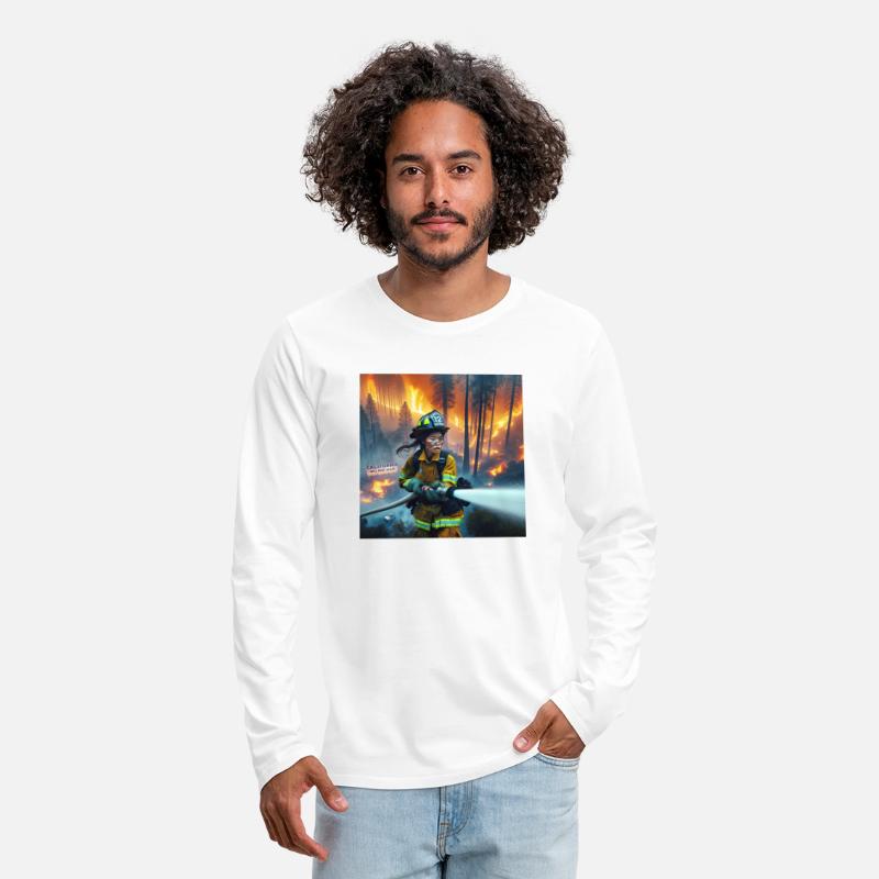 Firefighter in Forest