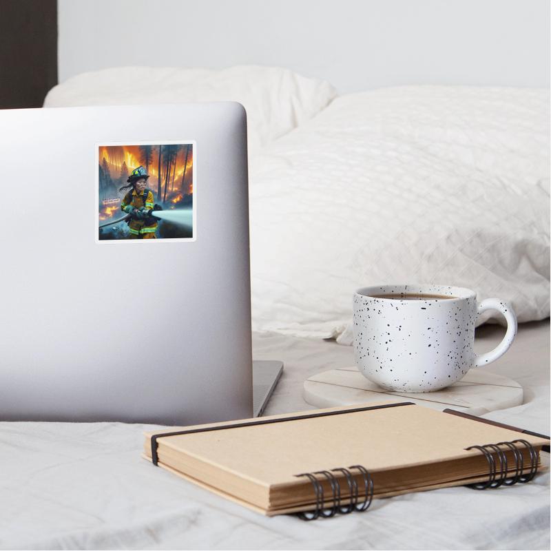 Firefighter in Forest