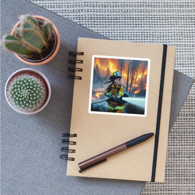 Firefighter in Forest