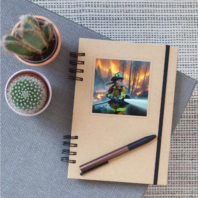 Firefighter in Forest