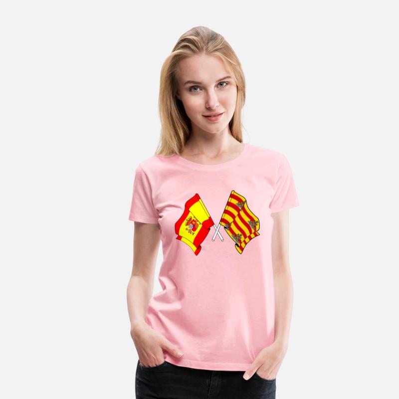 Flag of Spain and flag Ibiza island