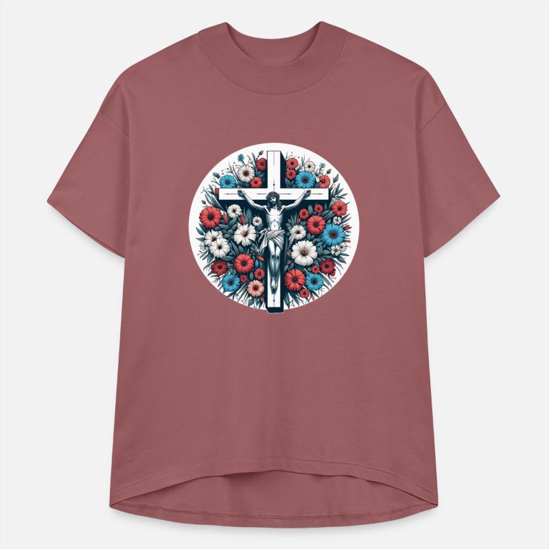 Floral Sacred Cross