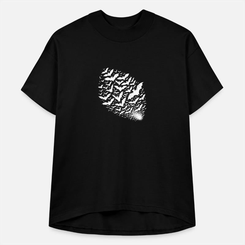 Flying Bats As A Large Swarm