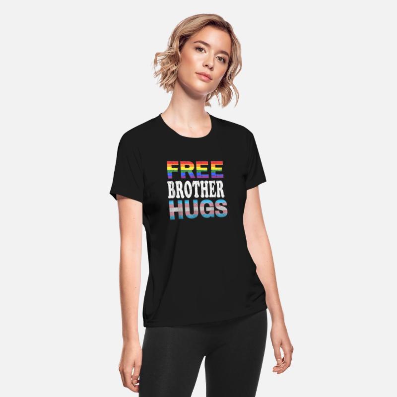 Free Brother Hugs LGBT Pride Free Brother Hugs