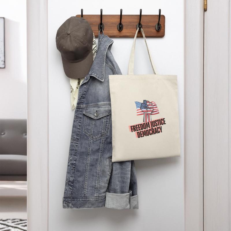 freedom justice democracy american flag