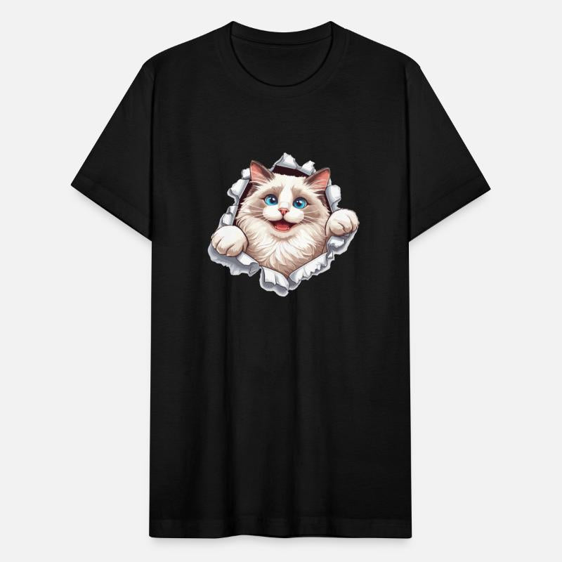 Funny 3D Effect Cut Out Cat Selfie