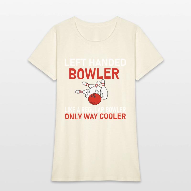 funny bowler& bowling , left handed bowler shirt